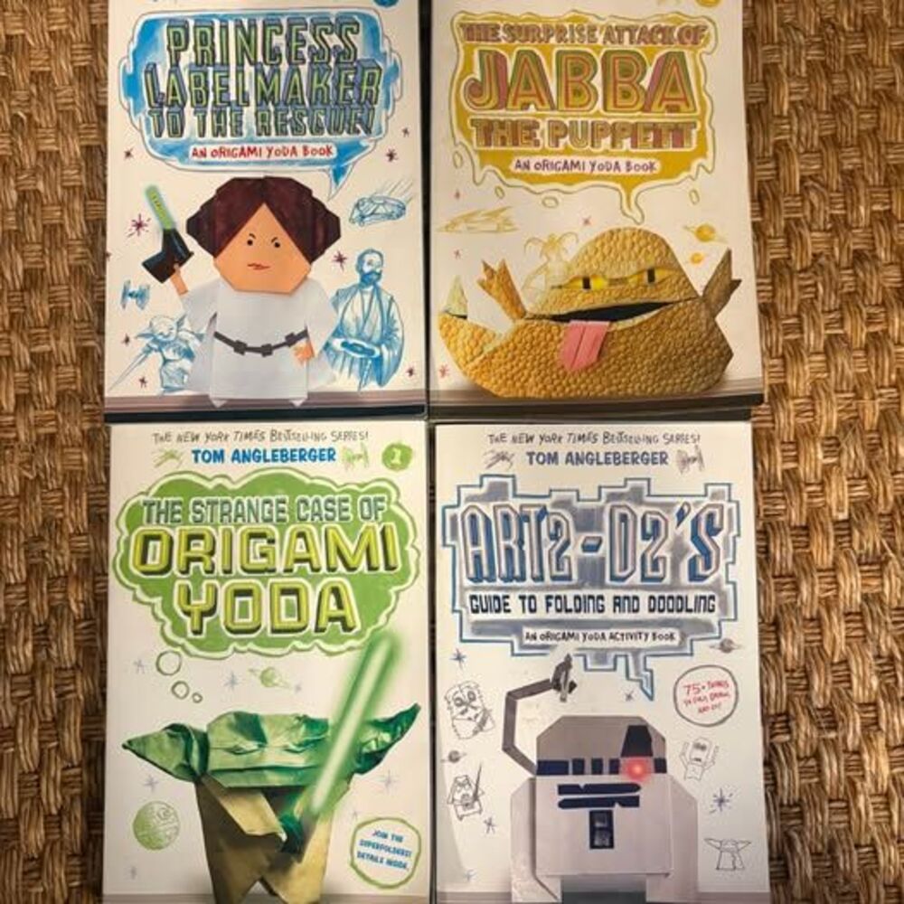 NEW-Origami Yoda Book Set (4 Books) Kids Star Wars Series